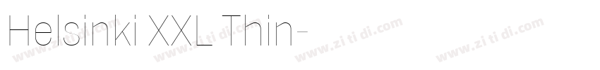 Helsinki XXL Thin字体转换